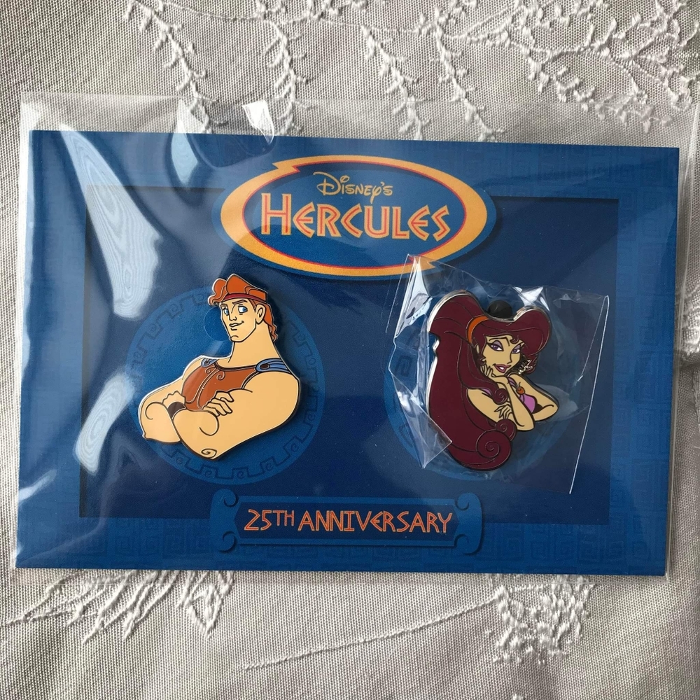 Complete Hercules 25th Anniversary Pin Set D23 Expo 2022 Disney Movie Insiders